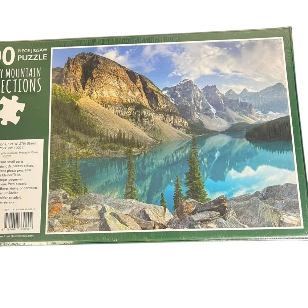 Rocky Mountain Reflections NIB 500 Piece Jigsaw Puzzle Scenic View Family Fun